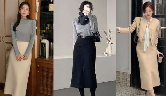 Mặc chân váy suông thật đẹp với 10 cách phối đồ đơn giản