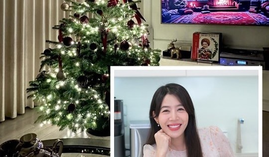Căn hộ cao cấp ngập sắc màu Giáng sinh của MC Diệp Chi