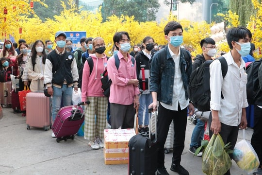 Nhiều người chọn cách này về quê ăn Tết 2025 thay vì mua vé máy bay đắt đỏ