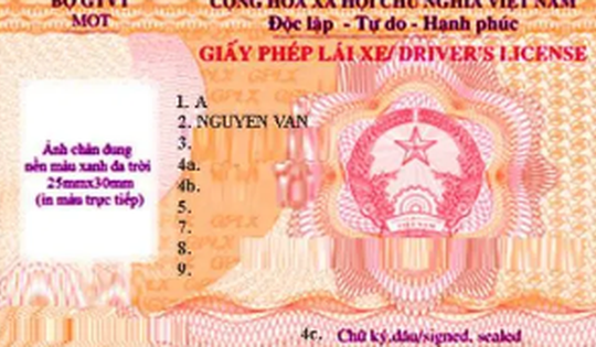 Đã có mẫu giấy phép lái xe mới áp dụng từ 1/1/2026, hình thức có thay đổi?