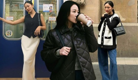 Nữ ca sĩ có thời trang mùa đông rất trẻ trung, sang trọng dù toàn diện đồ tối màu