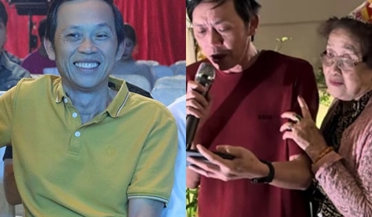 Mừng tuổi 55, NSƯT Hoài Linh khóc nghẹn bên mẹ