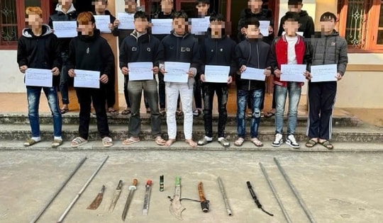 Ngăn chặn nhóm 'Trẻ vô danh' mang hung khí tìm người đánh nhau