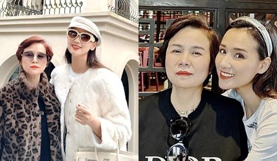 Mẹ ruột nữ diễn viên giàu nhất miền Bắc trẻ đẹp như thế nào mà ai cũng dành lời khen?