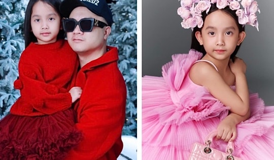 5 tuổi, con gái Đỗ Mạnh Cường đã sở hữu bộ sưu tập túi hiệu màu hồng đắt giá