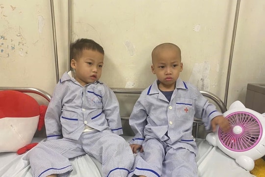 Xót xa cặp song sinh cùng mắc bệnh ung thư mong sự giúp đỡ của cộng đồng