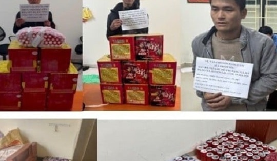 Thu giữ nhiều loại pháo nổ to và 'khủng' nhất từ trước đến nay