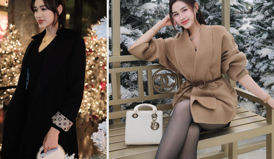 Set đồ mùa đông mix phụ kiện đắt đỏ như 'nữ chủ tịch' của Đỗ Thị Hà