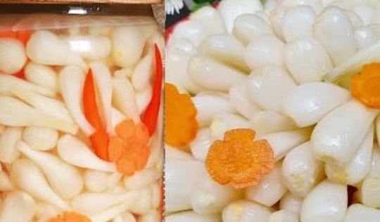 Cách làm củ kiệu chua ngọt đơn giản