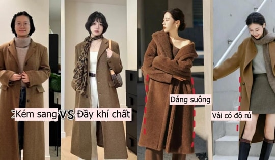 Mặc cùng một chiếc áo khoác, người phụ nữ "biết ăn mặc" và "không biết ăn mặc" khác nhau thế nào?