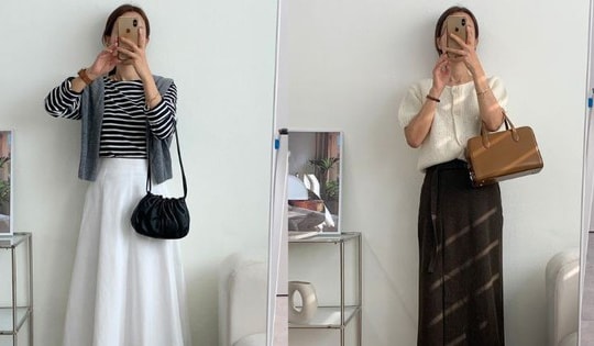 Người phụ nữ cao 1m53 có 10 cách mặc chân váy tôn dáng mà không cần đi giày cao gót thường xuyên