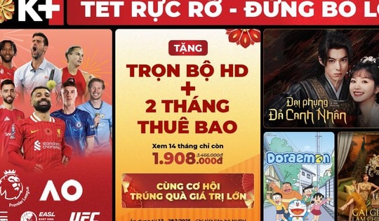 Cùng K+ khai xuân Ất Tỵ 2025 rực rỡ với loạt chương trình giải trí bùng nổ và ưu đãi hấp dẫn