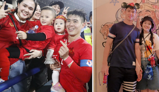 Nhan sắc bà xã đội trưởng Đỗ Duy Mạnh gây chú ý ở chung kết ASEAN Cup