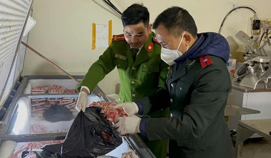 Phát hiện gần 3 tấn nầm, tràng, đuôi bò… không rõ nguồn gốc chuẩn bị tiêu thụ dịp Tết Ất Tỵ