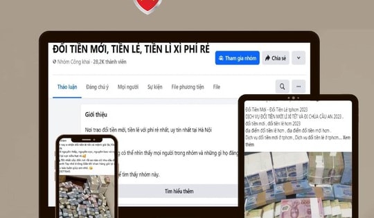 Cẩn trọng với dịch vụ đổi tiền qua mạng dịp cận Tết