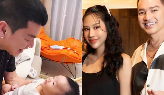 Tuổi U70 làm bố bỉm sữa, diễn viên Quang Minh được khán giả khen đảm đang