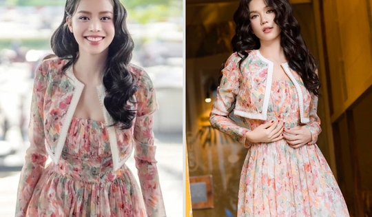 Thanh Thủy bị 'đặt lên bàn cân' với Ngọc Trinh khi diện chung mẫu đầm