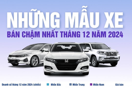 Những mẫu xe bán chậm nhất tháng 12/2024: Kia Morning lần đầu xuất hiện