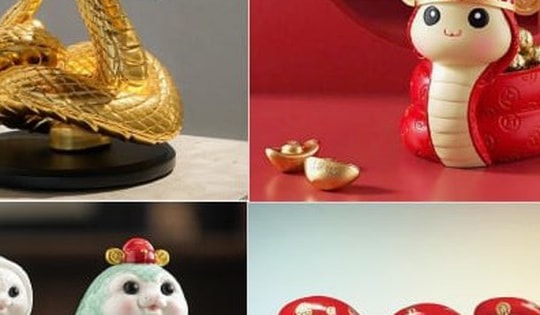 Muôn kiểu quà tặng hình linh vật rắn đón Tết Ất Tỵ