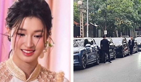 Cận cảnh dàn xe sang trong lễ dạm ngõ tại Thanh Hóa của Á hậu Phương Nhi và con trai tỷ phú Phạm Nhật Vượng