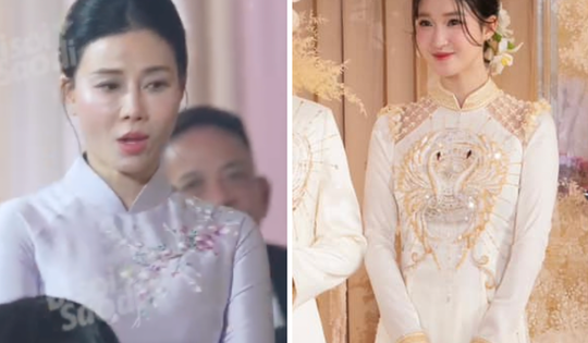 Mẹ Á hậu Phương Nhi gây chú ý trong lễ ăn hỏi con gái và doanh nhân Minh Hoàng