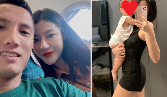 Bà xã thủ môn Đình Triệu - cựu thí sinh The Face gây chú ý với sắc vóc gái một con