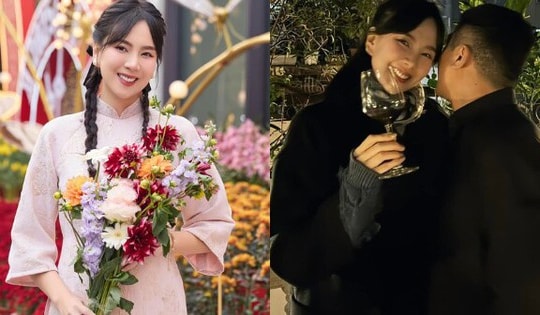 MC Mai Ngọc lộ bụng bầu đang lớn dần, thổ lộ không phải gồng mình đón Tết năm nay