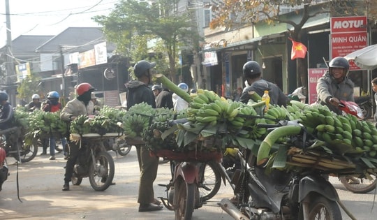 Phiên chợ đặc biệt ở vùng biên bán duy nhất một loại quả thơm ngọt