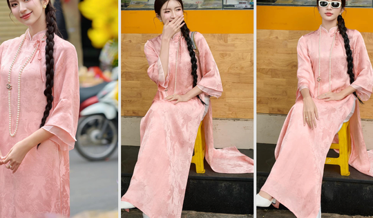 Cháu dâu NSƯT Chí Trung gợi ý 2 layout tóc khi diện áo dài Tết