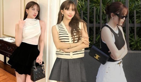 Mặc váy ngắn đẹp là phải như Thiều Bảo Trâm, 31 tuổi trông vẫn "baby"