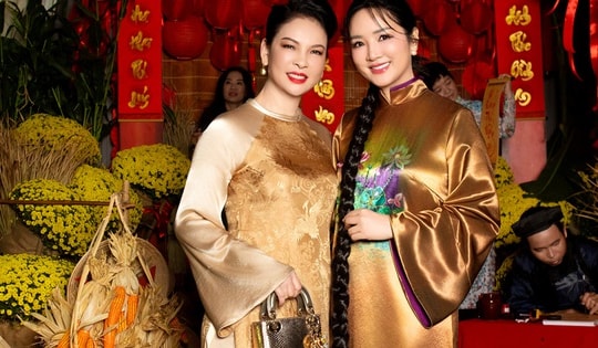 Tiệc tất niên lộng lẫy ở biệt thự hơn 1.000m2 của 'người đẹp không tuổi' Giáng My