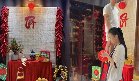 Shark Bình khoe khéo tài lẻ, Phương Oanh tự tay chuẩn bị quà Tết