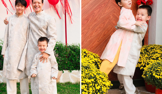 Subeo và cặp song sinh Lisa - Leon nhà Hồ Ngọc Hà gây chú ý