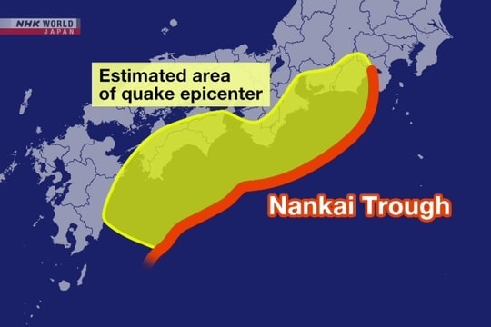 Nhật Bản dự báo về siêu động đất và sóng thần khủng khiếp có thể làm hàng trăm nghìn người gặp nguy hiểm, xác suất xảy ra tới 82%