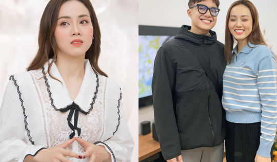 Vợ NSND Công Lý thân thiết với con trai riêng của chồng