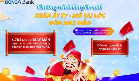 Xuân đến nhà, Lộc đến tay – Giao dịch ngay cùng DongA Bank