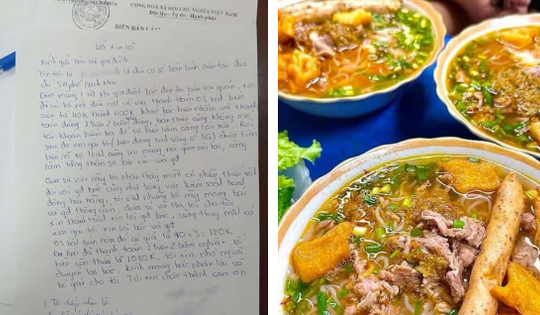 Quán bún riêu ở Bạch Mai: 'Chủ quán viết thư tay xin lỗi, dân mạng dậy sóng tẩy chay'