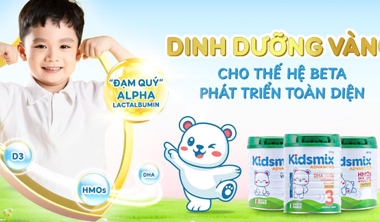 Sữa bột Kidsmix Advanced: Công thức giúp trẻ phát triển toàn diện