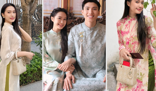 Bà xã Đoàn Văn Hậu 'xả' kho ảnh khiến fan trầm trồ nhan sắc tiểu thư Hà thành