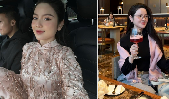 Bà xã tiền vệ Quang Hải gây chú ý với nhan sắc 'gái một con' trong loạt ảnh du xuân