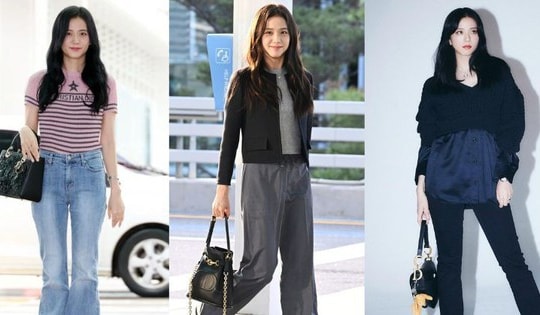 Cao 1m62 và thường xuyên đi giày bệt, Jisoo mặc 4 kiểu quần dài này để "hack" dáng