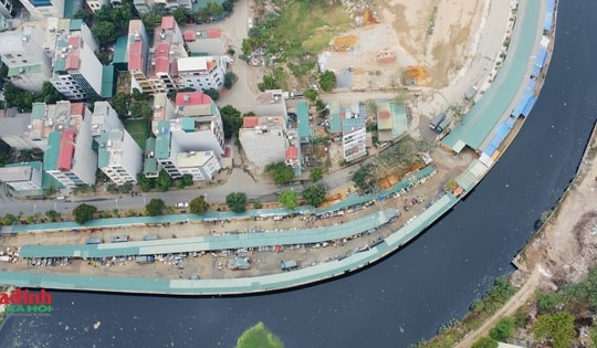 Hà Nội: Hiện trạng khu chợ La Khê xây trái phép trên đất công trình thủy lợi hiện ra sao?