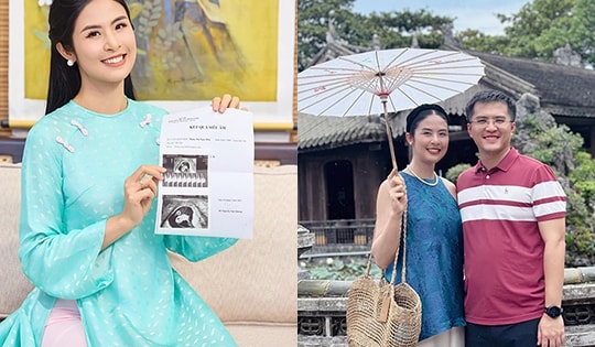 Hoa hậu Việt Nam lấy chồng 3 năm vừa thông báo có con đầu lòng giàu và giỏi ra sao?