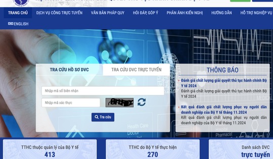 Từ 18/2, Cục An toàn thực phẩm nhận, trả kết quả hồ sơ trực tuyến 5 nhóm thủ tục hành chính