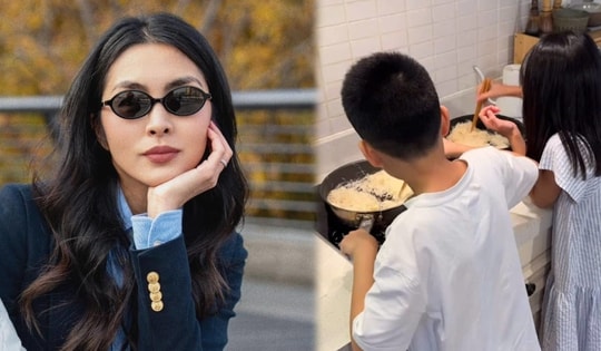 Học Tăng Thanh Hà cùng hai con làm chocolate kiểu Dubai - Món ăn đang 'nổi rần rần' trên tiktok