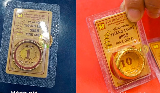 Cảnh báo mua vàng trên mạng: Trả tiền thật, nhận vàng giả