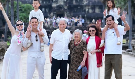 Đại gia đình nhà Hồ Ngọc Hà - Kim Lý du ngoạn ở Campuchia