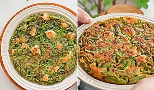 Hai món bánh xèo làm từ rau cần nước vừa nhẹ bụng, ngon miệng lại giúp giảm cân hiệu quả