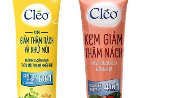 Đình chỉ lưu hành, thu hồi kem giảm thâm nách và khử mùi Cléo