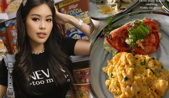 Em chồng Tăng Thanh Hà khoe bữa sáng 'kiểu mẫu'